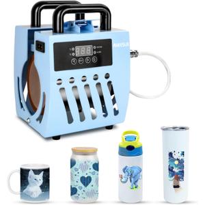 Mug Press Upgrade Mug Heat Press Machine for 10oz-15oz Coffee Mugs 16oz Skinny Straight Cups, Handheld Lightweight Mug Press Sublimation Machine Cup Heat Press Mini Tumbler Press