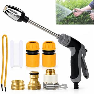 Pressure Washer Gun, 2026 Upgraded High Hose Nozzle, Hydro Power Water Jet Cleaner, Adjustable Nozzle Pressure Washer Attachment for Car, Patio, Driveway & Outdoor Cleaning