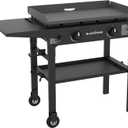 Blackstone Flat Top Gas Grill Griddle 2 Burner Propane Fuelled Rear Grease Management System, 1517, Outdoor Griddle Station for Camping, 28 inch