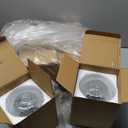 Glooglitter 6pc Extra Large Solar Globes Outdoor Cracked Glass Ball Crstl Multi-Color Pre Lit Glob Light Waterproof Yard Lawn Garden Decor (4.72)