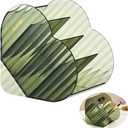 DASITON Large Capacity Makeup Brush Holder Organizer,4 Slot Love Makeup Brushes Cup,Heart shaped Makeup Organizer,for Vanity,Bathroom,Desk Storage Container,Cosmetic Display cases(Clear Green)