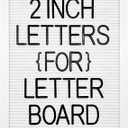 Felt Letter Board Letters Set - Pre-cut 227pcs 2 inch Tall Black Letters (No Board Included)