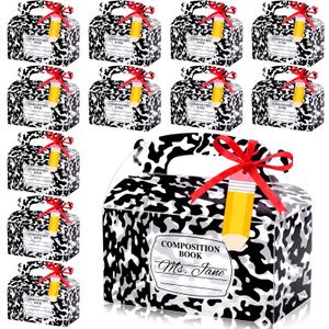 2 x Honoson 24 Set Plastic Back to School Gift Boxes Teacher Appreciation Bags, 1 Count