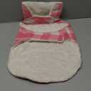 Malier Classic Plaid Fleece Dog Coat Jacket with Pocket, Windproof Warm Winter Pet Apparel for Small Medium Large Dogs (Pink, Large)