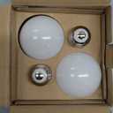 TORCHSTAR Dusk to Dawn Light Bulbs Outdoor, Sensor A19 LED Light Bulb, Auto on/Off Photocell Automatic for Outdoor Lighting, UL FCC DOE, 5000K, Pack of 4