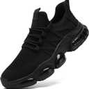 MGBDSZ Mens Runing Walking Shoes Tennis Slip On Non Slip Sneakers Outdoor Sports Trainers Athletic Sneaker Road Casual Workout Lightweight Shoes for Men All_Black US 12