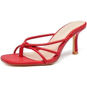 LAICIGO Women’s Square Open Toe Flip Flops Stiletto Heels Strappy Thong Slide on Slingback Mules Sandals Size 6.5 LAICIGO Women’s Square Open Toe Flip Flops Stiletto Heels Strappy Thong Slide on Slingback Mules Sandals Size 6.5