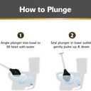 Korky BeehiveMAX Heavy Duty Toilet Plunger - Seals All Bowl Shapes Powerful Clog Removal