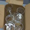 18-ounce Unbreakable Liquor Glasses-Acrylic Plastic Stem Liquor Glasses, set of 6-All Purpose, Red or White Liquor Glass, Dishwasher Safe, BPA Free (Clear, Medium)