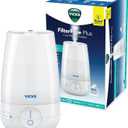 Vicks FilterFree Plus Cool Mist Plus Humidifier (VUL565), Medium Room Filter-Free Cool Mist Humidifier for Baby, Kids and Adult Rooms, Works with Vicks VapoPads