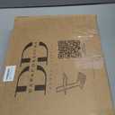 C Table, Premium Solid Acacia Wood, Adjustble Hight and Tablet Holder, Side Tabel for Sofa and Bad (Walnut Medium Brown)