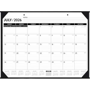 2026-2027 Desk Calendar - JUL. 2026  DEC. 2027, 22" x 17", Large Desk Calendar 2026-2027, 18 Monthly Large Desk/Wall Calendars 2-in-1, Corner Protector, Desk Pad, Large Ruled Blocks
