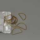 10 Pcs Gold Napkin Rings - Metal Napkin Ring(Semicircle) Stainless Steel Napkin Rings for Table Settings Wedding Christmas Party Dinner Table