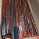 29.5 Inch x 1 Inch Black Aluminum Flat Balusters (75 Pack), Wood and Composite Deck Railing Compatible, Semigloss Finish