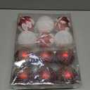 Christmas Ball Hanging decorations3.14 inch, 12 Pieces of shatterproof Christmas Tree Decoration Balls Set, Suitable for Party Floral Christmas Tree Decoration (3.14 inches 12 Balls)