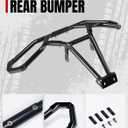 A & UTV PRO Rear Brushguard for Polaris Sportsman 450/570 2021-2025, Heavy Duty Rear Profile Bumper Guard Protector Accessories, Sturdy Steel Tube, Replace OEM #2884847, Black