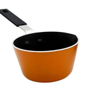 IMUSA USA Nonstick Multi Mini Sauce Pan with Silicone Handle Varies, Orange Color