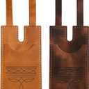 2 PC Western Wallet, Boot Wallet for Women, Western Wallets for Women with Snap Strap, Leather Wallet for Boots, Secure Storage Accessory for Western Style Fashion