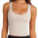 LASLULU Womens Sport Bras Long Line Workout Yoga Gym Athletic Tops Clothes Shirts Camisole Padded Crop Tank Tops, S