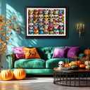 1000 Piece Jigsaw Puzzle for Adults - Vibrant Day of The Dead Sugar Skulls Colorful Mexican Folk Art Halloween Challenging 1000-Piece Puzzle 27x20 Inches Premium Adult Puzzles (26.75" x 19.75")