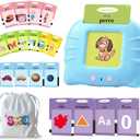 Spanish Flash Cards for Kids, Bilingual Flash Cards for Toddler/Beginning - ABC, Numbers, Colors, Shapes, Español/English Talking for Preschool, Kindergarten, Ages 2+