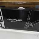 WAYPLUS KS1 Kick Scooter for Ages 6+,Kid, Teens & Adults. Max Load 240 LBS. Foldable, Lightweight, 8IN Big Wheels for Kids, Teen and Adults, 4 Adjustable Levels. Bearing ABEC9 FED Fitness