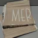 GEEORY Christmas Pillow Covers 18 x 18 Inch Set of 4, Striped Wooden Tree Snow Sleigh Merry Bright Xmas Holiday Decor Decorative Throw Cushion Case Decoration for Home Party Sofa Couch (Brown)