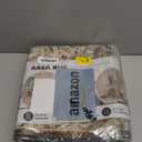 RESARE-6FT Round Rug-Circle Rugs for Living Room Bedroom-Washable Soft Brown Rugs for Reading Corner-Non Slip Rug for Nursery 6x6