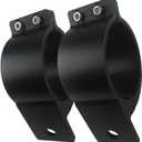 1 Pair 3 Inch Aluminum Mounting Bracket Tube Clamp for Bullbar Roof Rack Roll Cage (75-77mm/2.95-3.03 Inch Adjustable)