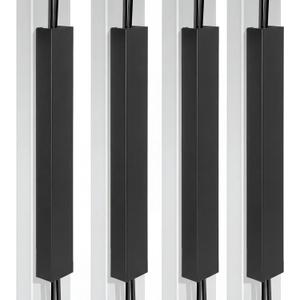 Blulu 4 Pack Steel Magnetic 14 Inch Cable Management Channel for Under Desk Leg Vertical Wire Hider Cover Cable Desk Organizer No Drill Cord Organizer Cord Hider Management for Home Office (Black)
