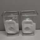 77.8 OZ Laundry Detergent Dispenser, 2 Pack Liquid Laundry Detergent Powder Container, Plastic Fabric Softener Dispenser for Laundry Room with Labels, Clear