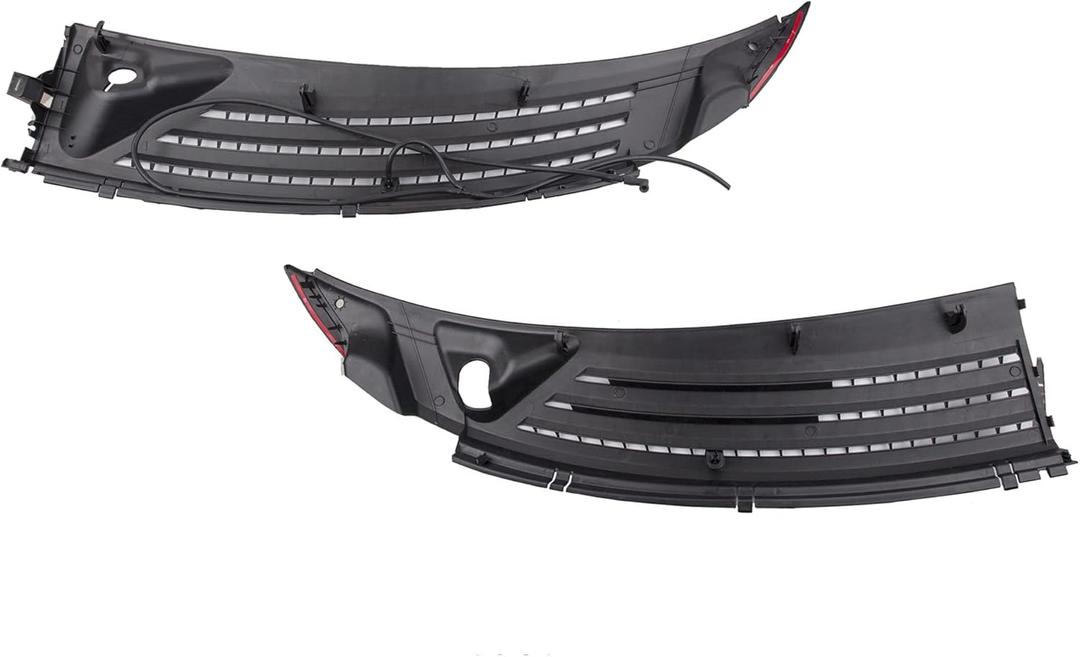 Upgraded Outer Exterior Windshield Window Wiper Cowl Cover Panel Set 2pcs Compatible with Ford Lincoln 04-08 F-150 06-07 Mark LT Left and Right 2004 2005 2006 2007 2008
