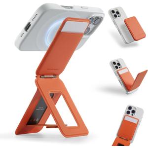 MOFT Phone Tripod Wallet, 3 in 1 Phone Stand, NFC-Supported Magnetic Phone Wallet, MOVAS Vegan Leather Adjustable Card Holder, Sunrise