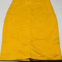 POSHDIVAH Women's Maternity Skirt Over The Belly Midi High Waisted Solid Stretchy Pregnancy Pencil Skirt M