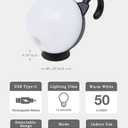 Musashi Night Light Motion Sensor Indoor Portable Light Battery Powered Rechargeable Kitten Night Light Black WAM-051BK