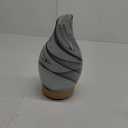 Porseme 280ml Essential Oil Diffuser Glass Color Changing Aroma Air Diffusers Aromatherapy Ultrasonic Cool Mist Humidifier 7 Running Hours Waterless Auto-Off for Sleeping, Yoga, Office, Spa (Ink) (G9-280ml Ink Aladdin Vase)