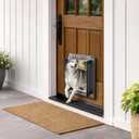 Aluminum Large Dog Door for Door, Up to 110 LBS,Gray