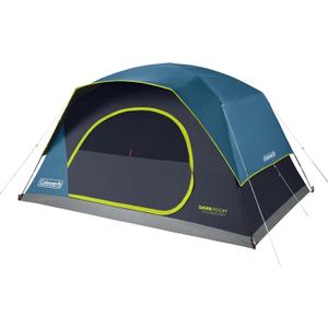 Coleman 8 Person Skydome Dark Room Tent with Rainfly, 5 Minute Setup, Blocks 90% of Sunlight, 20% More Headroom Than Traditional Tents, PFAS-Free