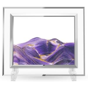Coitak Moving Sand Art Picture, Dynamic Sand Picture, Golden Desktop Sand Art for Home Decor and Office, Set of 2