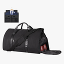 Syeeiex Garment Duffle Bags for Travel, Carry On Garment Bag, Convertible Garment Bags for Travel with Shoe Pouch & Multiple Pockets, 2 in 1 Hanging Suitcase Suit Travel Bags for Men(Black)