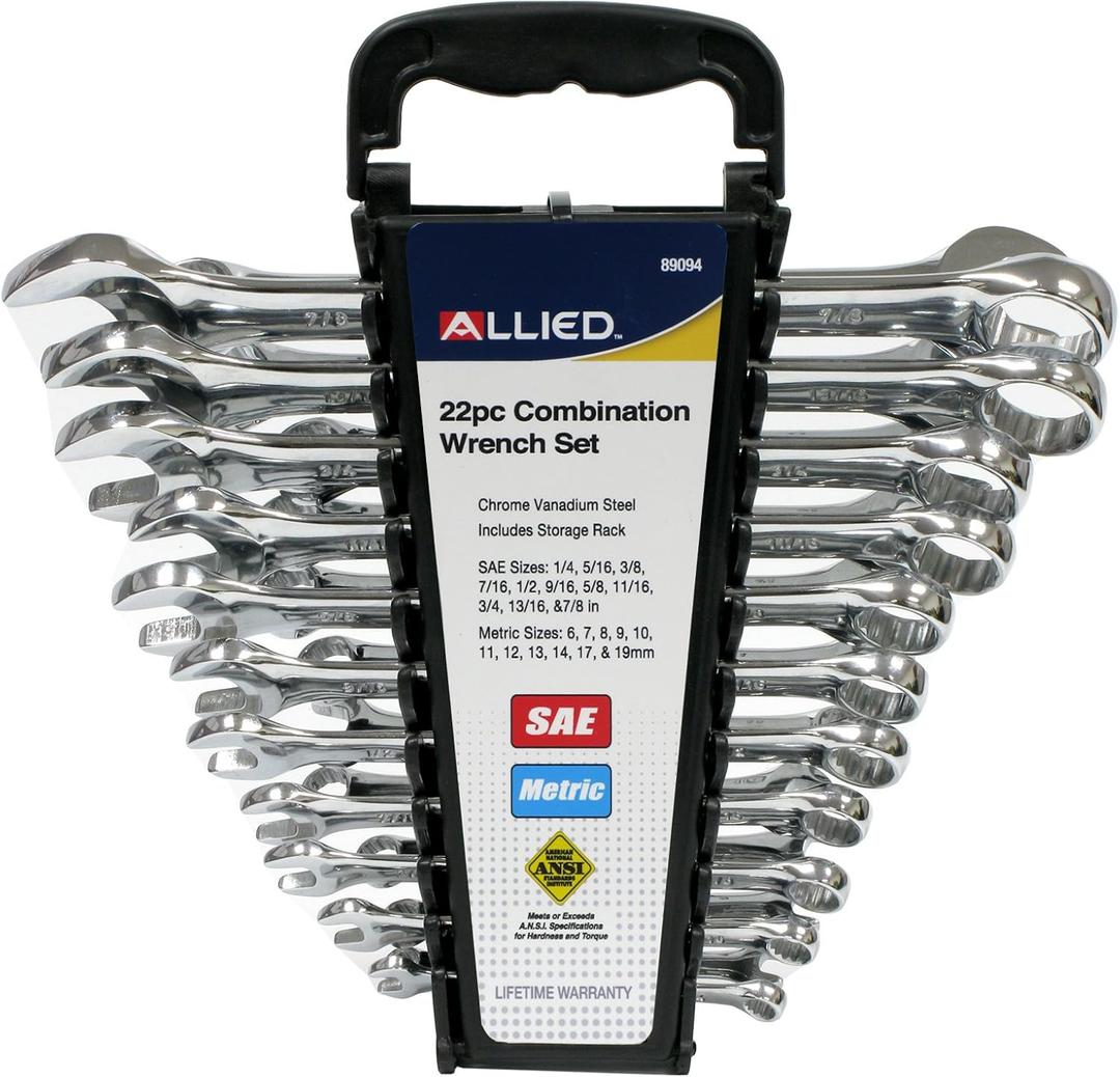 Allied 89094 Combination Wrench Set - 22 Piece