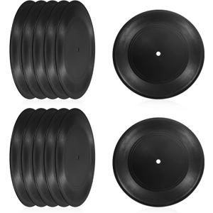 PATIKIL Blank Vinyl Records, 7 Inch 48 Pack CD Fake Vinyl Records for Wall Aesthetic Decor, Decorative Records for Roll Music Room Rock Party DIY Decoration, Black