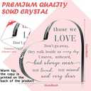 Jetec Bereavement Gift Acrylic Heart Sympathy Memorial Condolence Gift for Loss of Loved One Remember Me Grieving Present for Remembrance Table Decor(6 x 6 x 0.6 Inch)