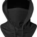 Balaclava Ski Face Mask Sun UV Protection Hood Breathable Full Head Mask Face Cover for Men Women Cycling Skiing Fishing (Black)