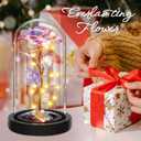 Childom Mothers Day Mom Gifts for Mom,Birthday Gifts for Women Moms Grandma,Flowers for Delivery Prime,Colorful Light Up Rose in A Glass Dome,Anniversary Valentines Roses Gift for Her Wife Daughter