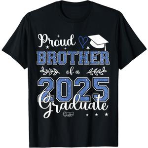 Senior 2025 Proud Brother Of A Class Of 2025 Graduate T-Shirt 2XL