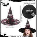 Witches Hat for Women - Halloween Witch Hats Witchy Cosplay Renaissance Masquerade Renfaire Costume for Adult