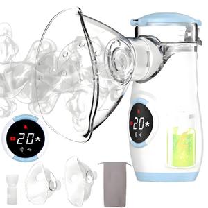Mesh Nebulizer, Portable Nebulizer with Intuitive LED Interface and Auto-Cleaning, Handheld Nebulizer for Adults Kids