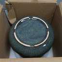 LE TAUCI Utensil Holder for Kitchen Counter, 7.3"+5.4" Fluted Ceramic Utensil Crock Organizer for Countertop, Heavy Large Holder for Spatulas, Spoons, Set of 2, Olive Brown Marble