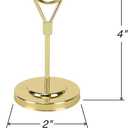 BARsics 12pcs Gold Premium Table Place Card Holders with Weighted Base Stand and Clip